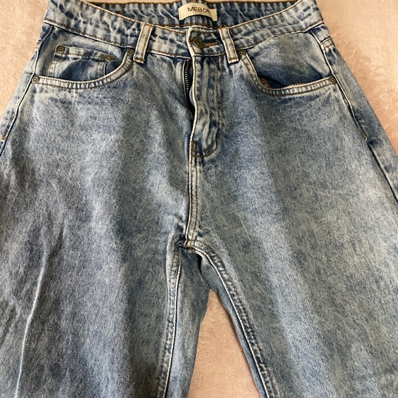 Mebon Women's Blue Flare & Wide Leg Jeans - Picture 3 of 6